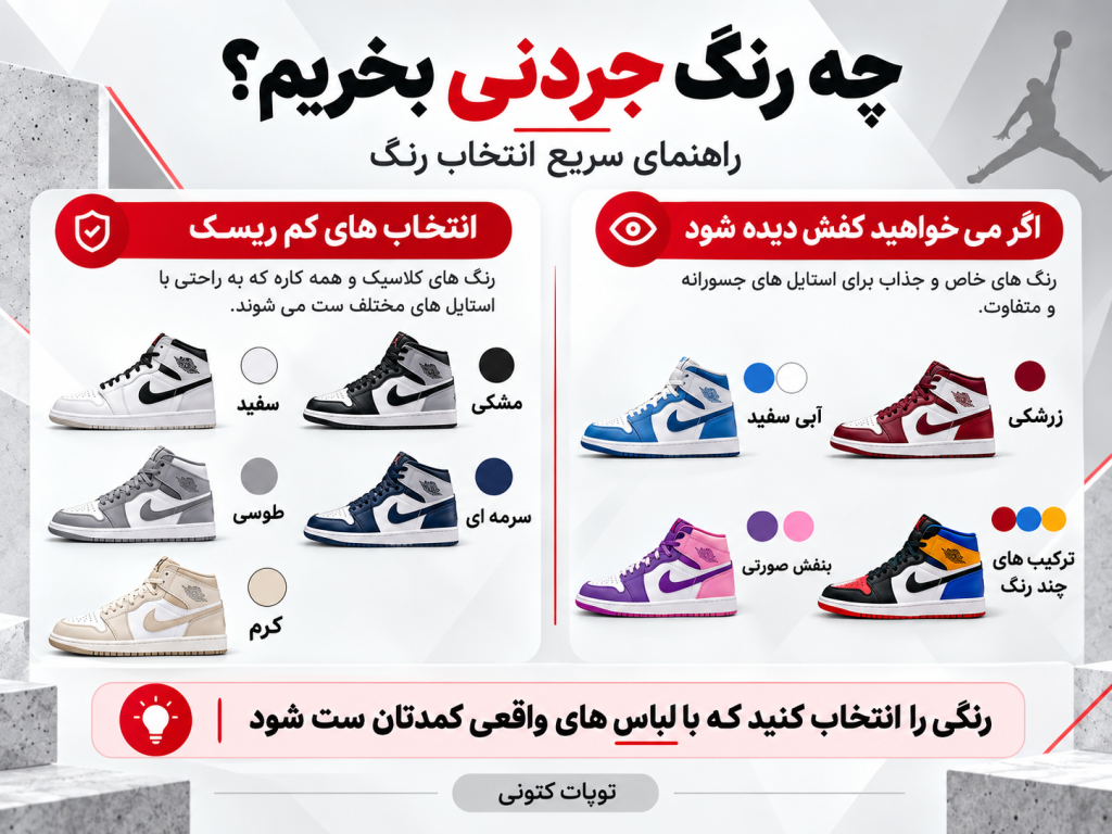 چه رنگ کتونی جردنی بخریم؟